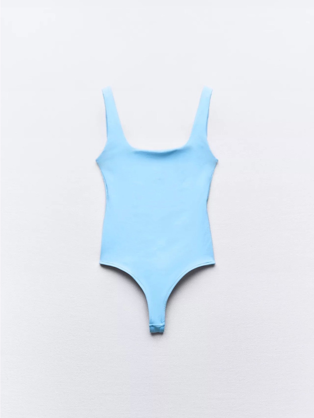 NWT Classic Square Neck Bodysuit in Light Blue